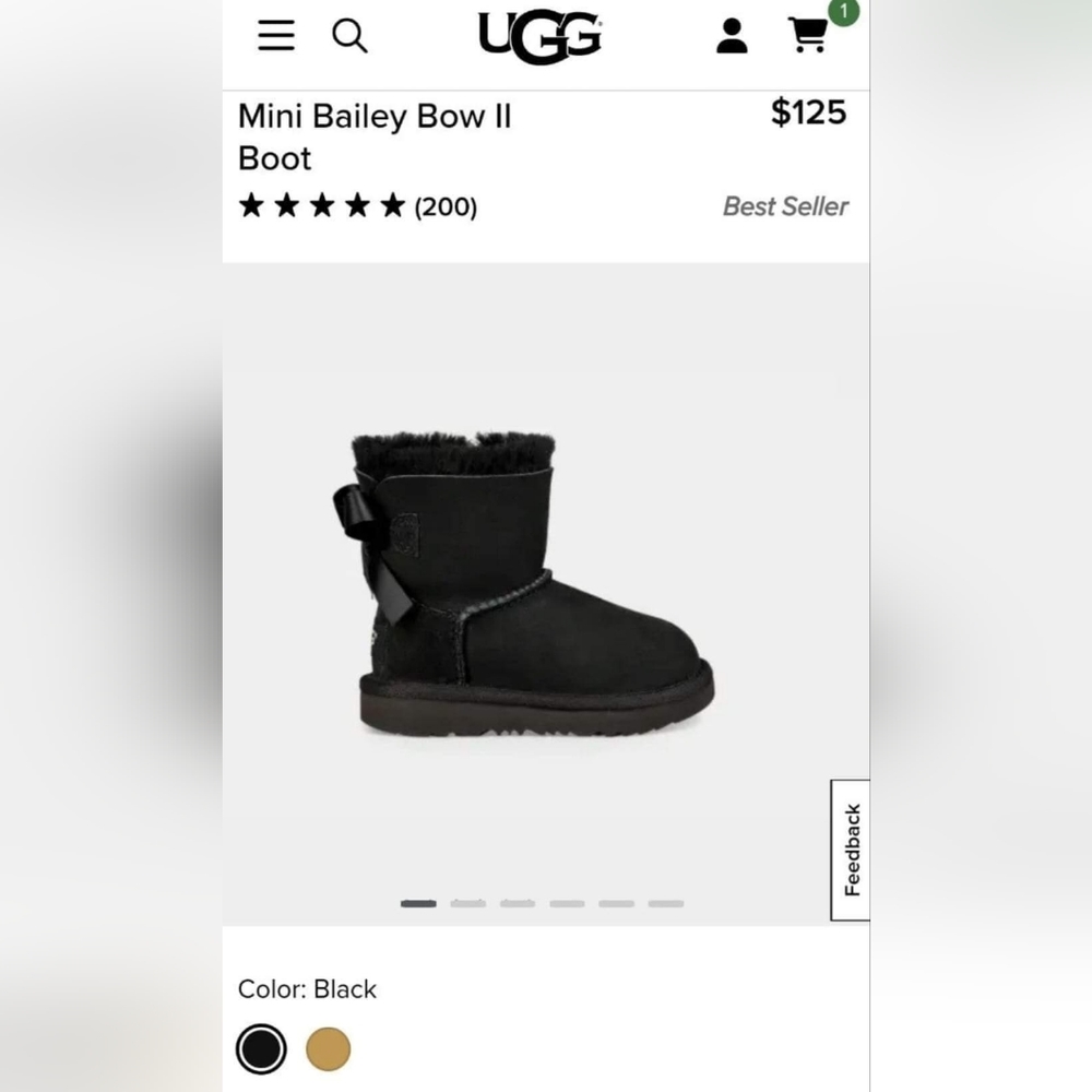 Toddler Mini Bailey Bow II Uggs
